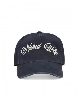 Caps Naked Wolfe Signature Unconstructed Cap Washed Navy | PZXJCU284