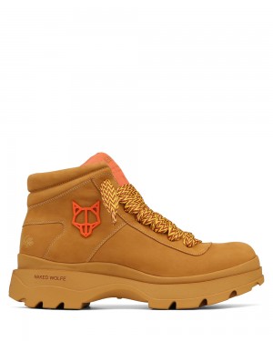 Cizmy Naked Wolfe Ascot Nubuck Leather Wheat | OIZYWK307