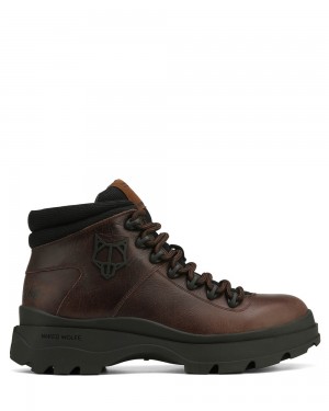 Cizmy Naked Wolfe Aspire Brown Leather | IUYELB063