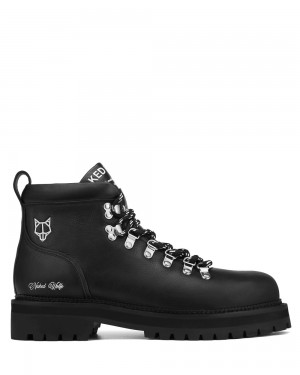 Cizmy Naked Wolfe Bear Black Leather | WJSTKQ103