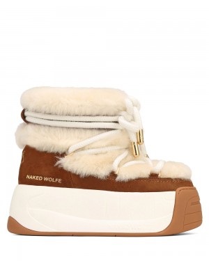 Cizmy Naked Wolfe Darling Tan Cow Suede | NWJHQM569