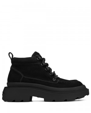Cizmy Naked Wolfe Drown Black Nubuck | ZJNGXY841