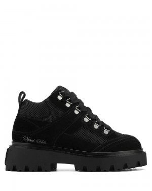 Cizmy Naked Wolfe Robin Black Suede | EZLXKR895