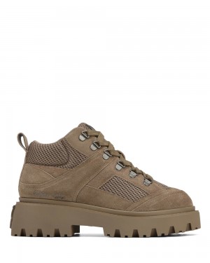 Cizmy Naked Wolfe Robin Dark Taupe Suede | TYLAIR952