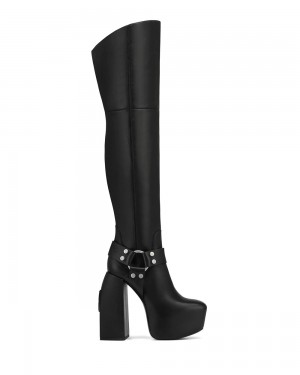 Cizmy Naked Wolfe Savage Black Leather | NXCFLG340