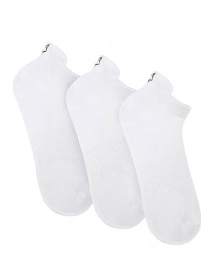 Festival Season Naked Wolfe 3 Pack Mens Egyptian Cotton Ankle Socks White | RJVOWZ764