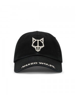 Festival Season Naked Wolfe Baseball Cap Pure Black | XSNFJB793
