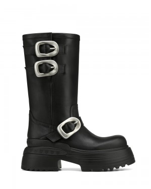 Festival Season Naked Wolfe Earth Cow Leather Black | EFVPSX872