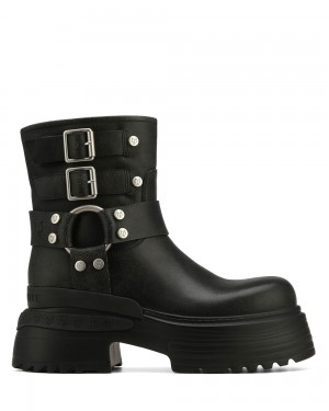 Festival Season Naked Wolfe Eclipse Black Leather | OUXREV871
