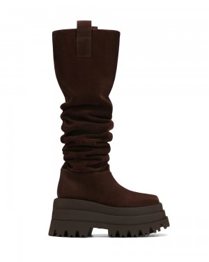 Festival Season Naked Wolfe Simba Cow Suede Brown | DRLOGJ531