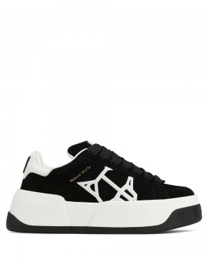 Festival Season Naked Wolfe Sound Black Kid Suede | QCNHDO391