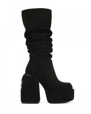 Festival Season Naked Wolfe Space Black Kid Suede | QOYSFW168