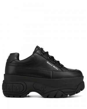 Icons Naked Wolfe Sporty Black Leather | IKZWTD879