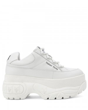 Icons Naked Wolfe Sporty White Leather | CFTJUL827