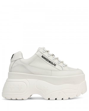 Icons Naked Wolfe Sprinter White Leather | DXWGYU265