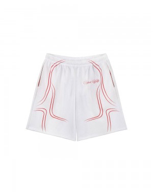 Kratasy Naked Wolfe Naked Wolfe Jersey Shorts White | SDIWRZ782