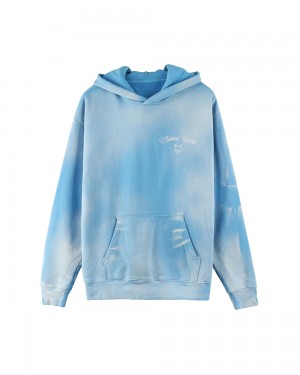 Mikina s Kapucnou Naked Wolfe Signature Hoodie Vintage Blue | LZRCKI537