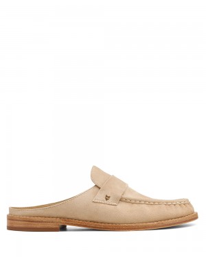 Mokasiny Naked Wolfe Gleam Kid Suede Sand | MCRPLU015