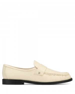 Mokasiny Naked Wolfe Goldie Sheep Leather Ivory | PFTRHI816