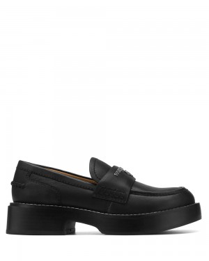 Mokasiny Naked Wolfe Swan Cow Leather Black | OFHACI345