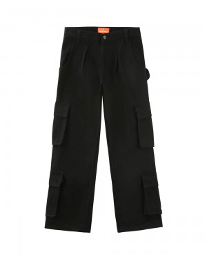 Nohavice Naked Wolfe Baggy Pocket Cargo Pants Black | MWVDAQ304