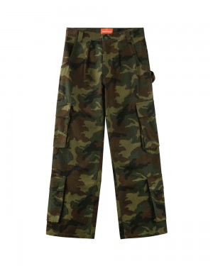 Nohavice Naked Wolfe Baggy Pocket Cargo Pants Camo | WUNHYF916