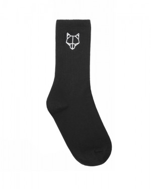 Ponozky Naked Wolfe 1 Pack Mens Socks Black | NQLWCJ796