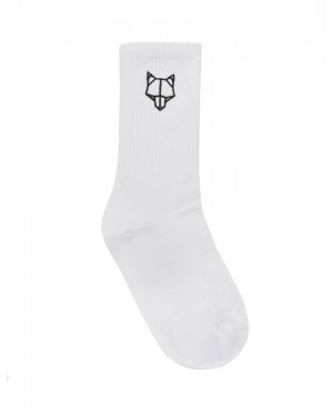 Ponozky Naked Wolfe 1 Pack Mens Socks White | EJNOBL872
