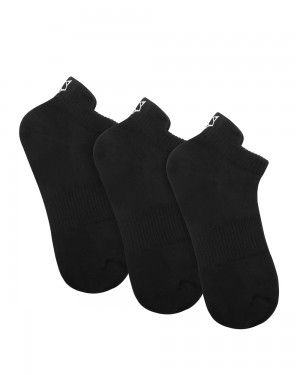 Ponozky Naked Wolfe 3 Pack Womens Egyptian Cotton Ankle Socks Black | MEROVT149
