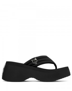 Sandale Naked Wolfe Damsel Black Lycra | XUSKRD426