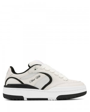 Tenisky Naked Wolfe Ambition Cow Leather & Mesh White/Black | EFCTGI163