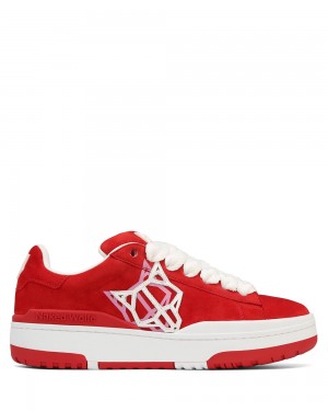 Tenisky Naked Wolfe Archive Kid Suede Red | EGSBRK381