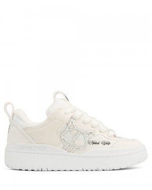 Tenisky Naked Wolfe Area Genysis Leather/Mesh/Suede White | AGYJME278
