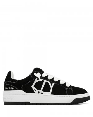 Tenisky Naked Wolfe Chrome Suede Black | XWUHBT823
