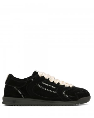Tenisky Naked Wolfe Exposed Black Suede | CIBEOT695