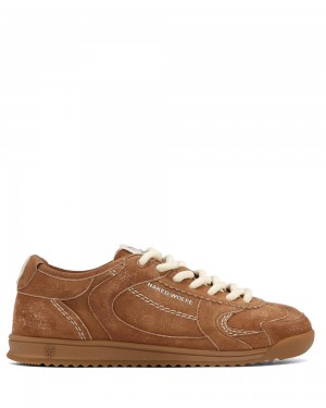 Tenisky Naked Wolfe Exposed Tan Suede | QLMXAS154