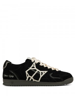 Tenisky Naked Wolfe Exposure Suede Black | MPANKB647