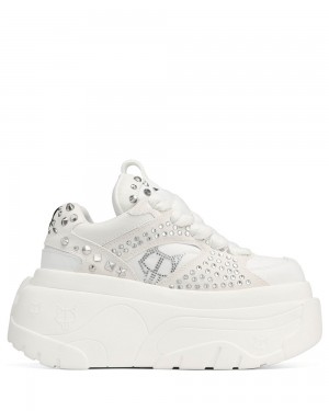 Tenisky Naked Wolfe Fantasy White Diamonds | WBGUVJ295