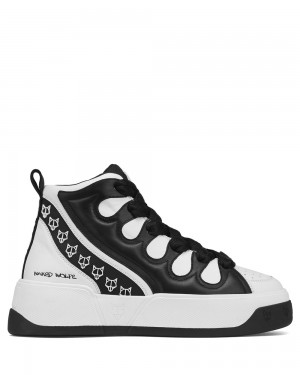 Tenisky Naked Wolfe King Black/White Leather | PTYAEZ670