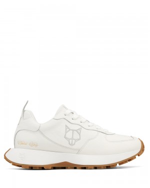 Tenisky Naked Wolfe Pacific White Genesis Leather | KGZWBT078