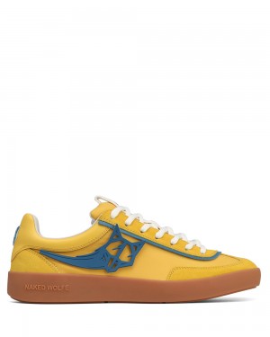 Tenisky Naked Wolfe Palm Yellow Nylon | FEJDHW842