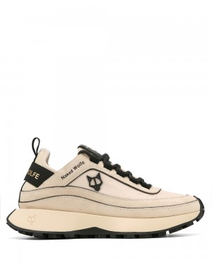 Tenisky Naked Wolfe Petal Suede & Nylon Beige | ROKTCI349