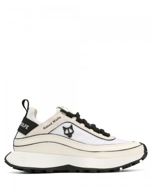 Tenisky Naked Wolfe Petal White Nylon | DVMXRZ794
