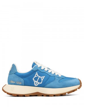 Tenisky Naked Wolfe Plug Suede & Nylon Navy | CXTDQM463