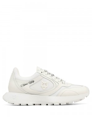 Tenisky Naked Wolfe Season White Mesh and Leather Combo | KRHJVN207