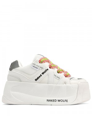 Tenisky Naked Wolfe Slider White | QPWJFM407