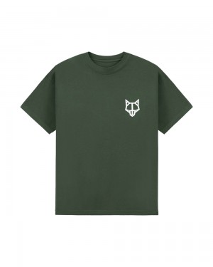 Tricko Naked Wolfe Classic T-Shirt Forrest Green | UQFVXD726