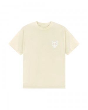 Tricko Naked Wolfe Classic T-Shirt Off White | JKXAGF509