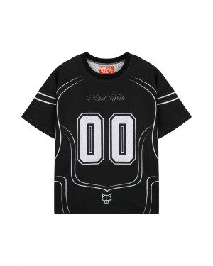 Tricko Naked Wolfe Naked Wolfe Jersey Top Black | VRIHKG945