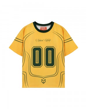 Tricko Naked Wolfe Naked Wolfe Jersey Top Yellow | ZIOTVG640